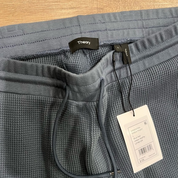 🥳HP NWT Men’s Theory Essential Sweatpant in Waffle Knit Cotton - Picture 8 of 12